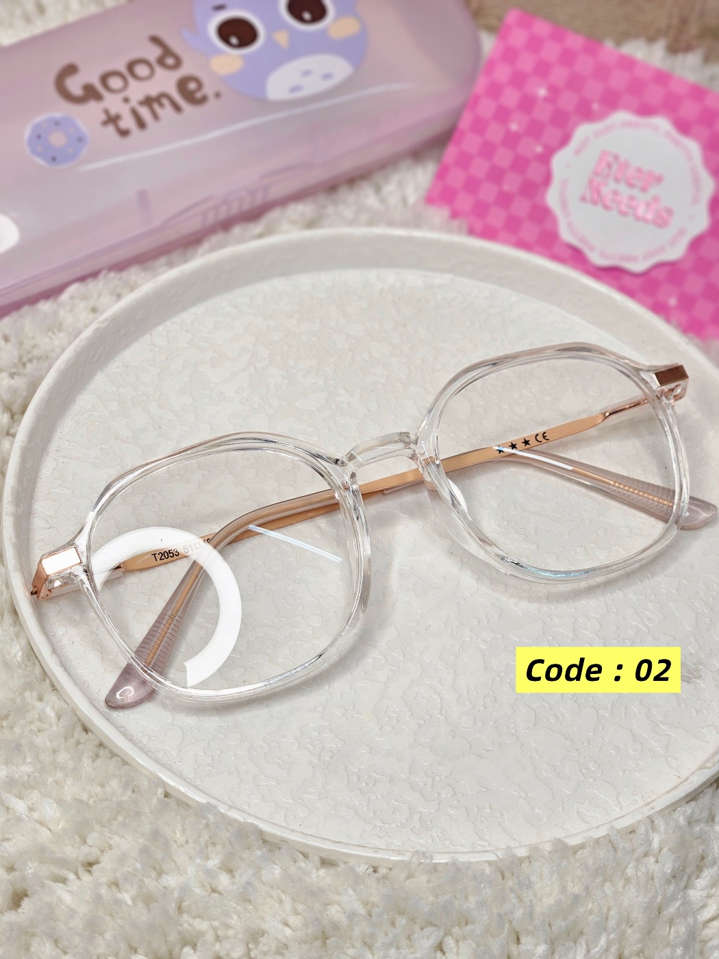 Pookie Glasses (medium) — Clear