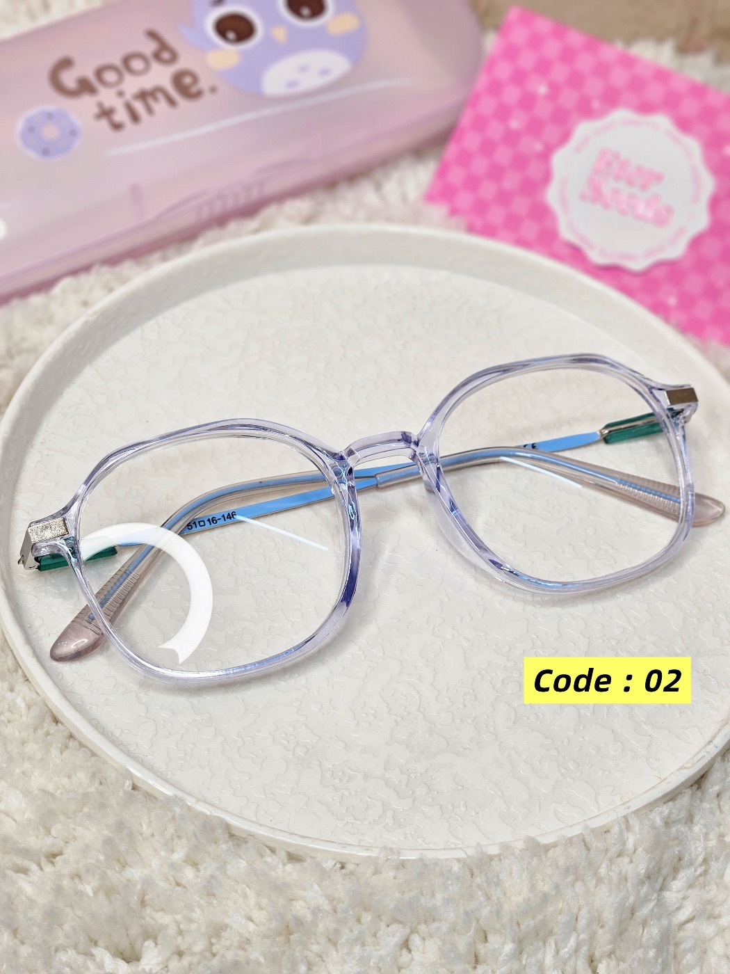 Pookie Glasses (medium) — Blue