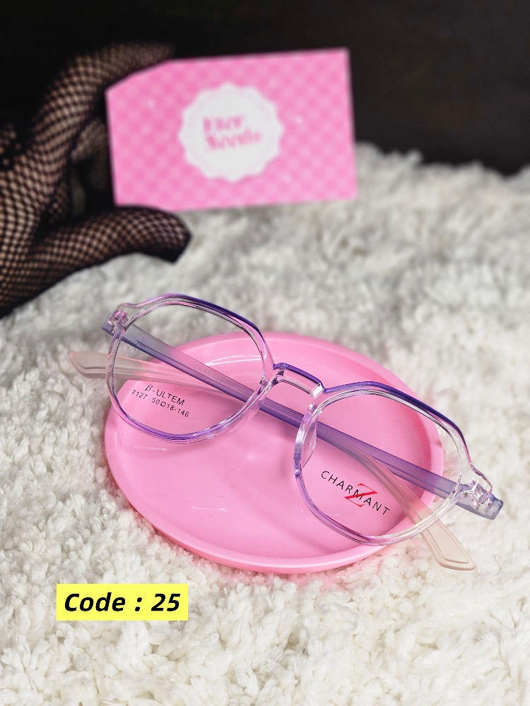 Rubbery oval frames — Blue