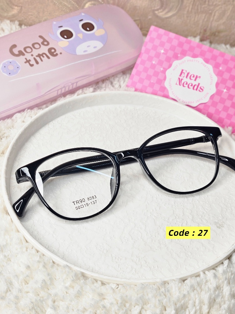 Flexi-Rectangular glasses — Black