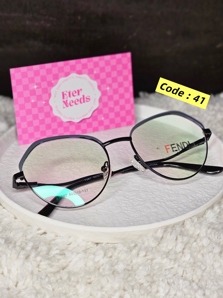 Geo-Oval frame — Black