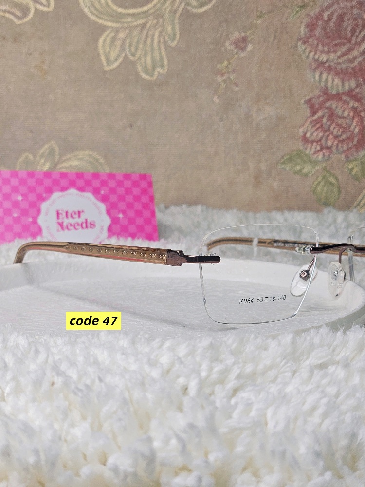Classic Rimless frame (rectangular) — Transparent