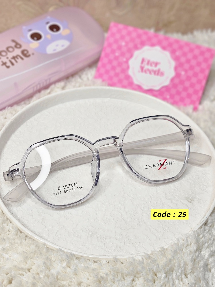 Rubbery oval frames — Grey