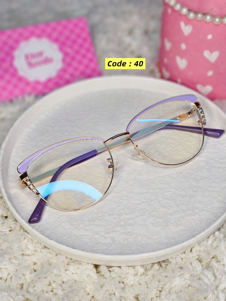 Sparkle butterfly Glasses — Purple