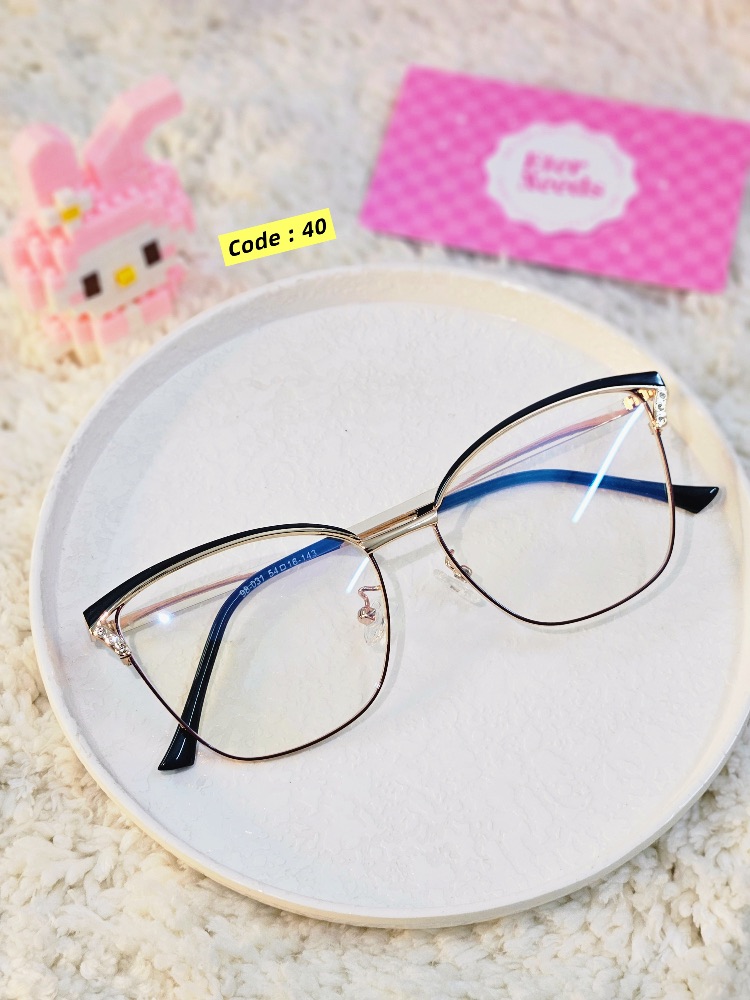 Crystal sparkle frame — Black