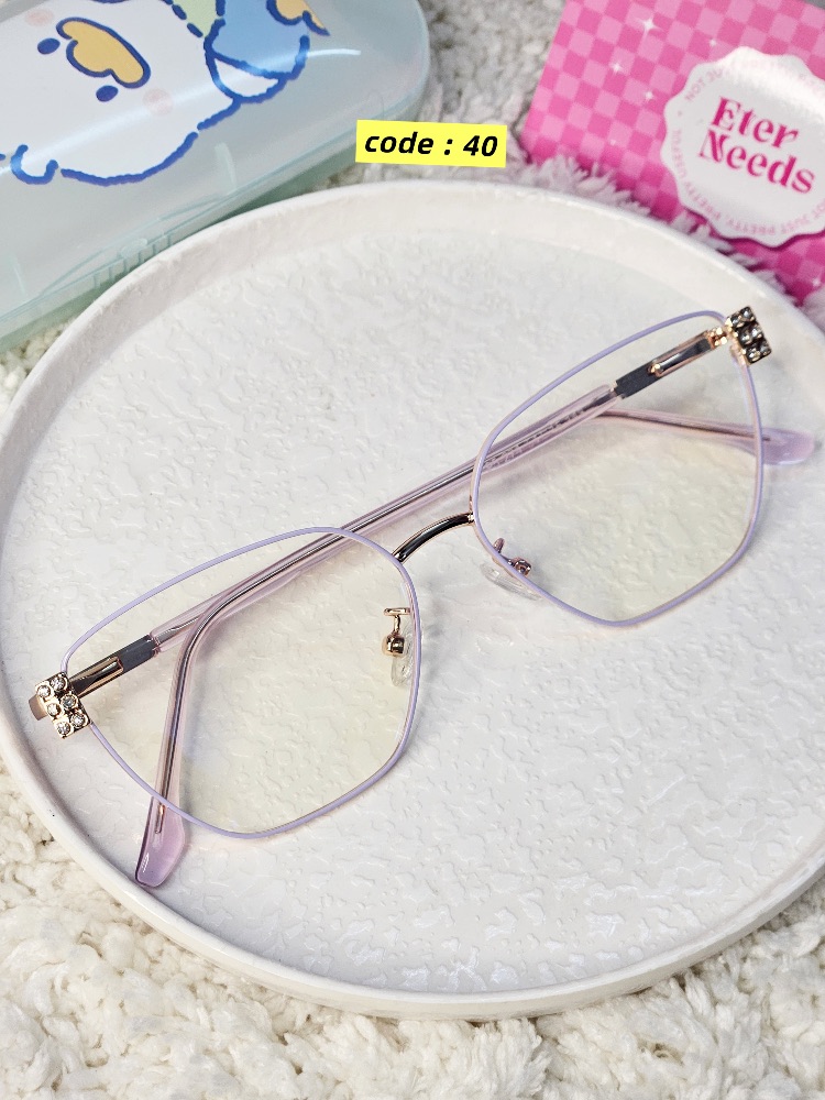 Sleek sparkle Glasses — Purple