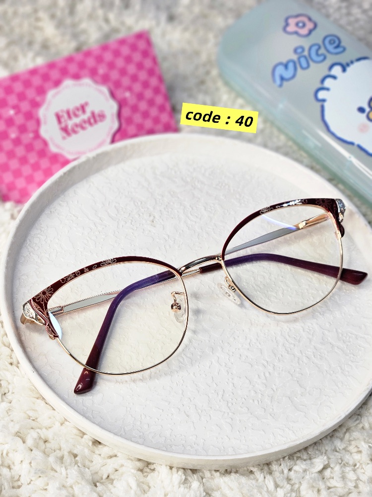 Floral glitz glasses — Red